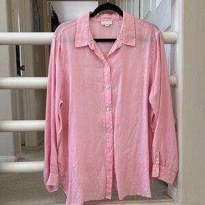 ❄️ J. Jill Soft Pink Long Sleeve Blouse